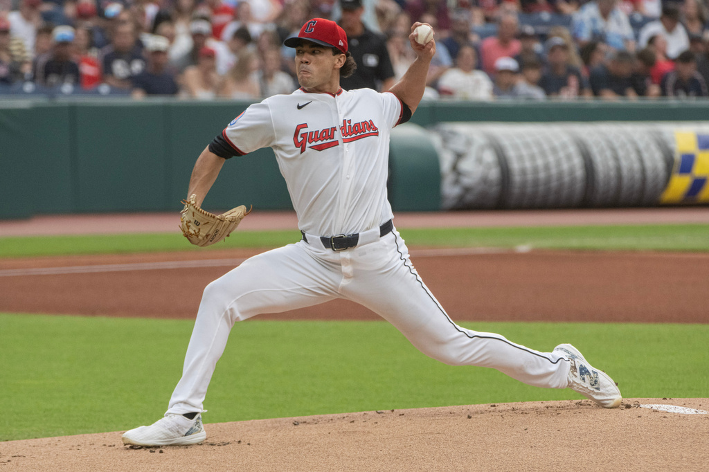 Cantillo, 3 relievers combine on 1-hitter, Guardians down Padres 6-1 for Cleveland's 10,000th win